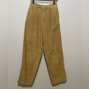 VINTAGE EDDIE BAUER Tan Corduroy PANTS WOMENS SIZE 10 Mom Boho